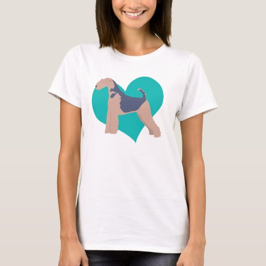 Airedale Love T-shirt (Voorkant)