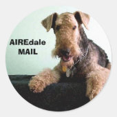 AIREdale MAIL Ronde Sticker (Voorkant)