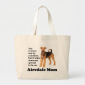 Airedale Mam Canvas tas (Voorkant)