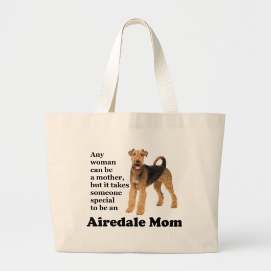 Airedale Mam Canvas tas (Voorkant)