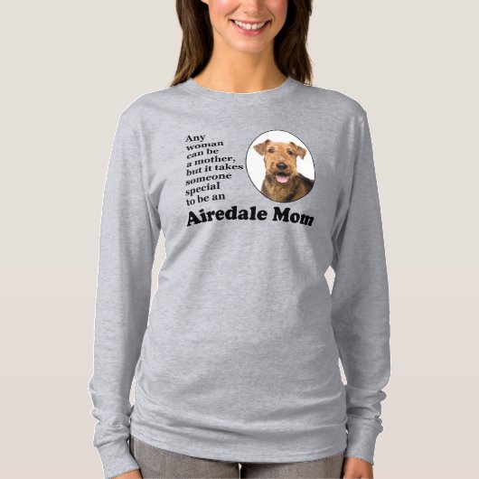 Airedale Mam T-Shirt (Voorkant)