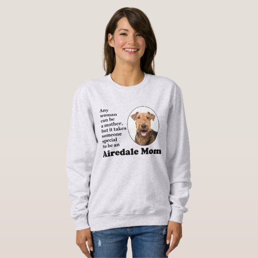Airedale mama Sweatshirt (Voorkant volledig)