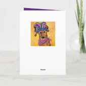 AIREDALE MARDI GRAS KAART (Achterkant)