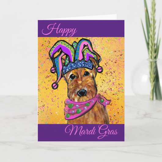 AIREDALE MARDI GRAS KAART (Voorkant)