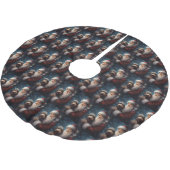 Airedale met Sinterklaas Festive Kerstmis  Kerstboom Rok (Gekanteld)