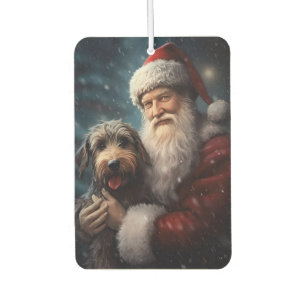 Airedale met Sinterklaas Festive Kerstmis  Luchtverfrisser