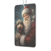 Airedale met Sinterklaas Festive Kerstmis  Luchtverfrisser (Links)