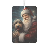 Airedale met Sinterklaas Festive Kerstmis  Luchtverfrisser (Achterkant)