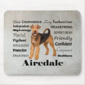 Airedale Mousepad Muismat (Voorkant)