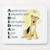 Airedale mousepad muismat (Voorkant)