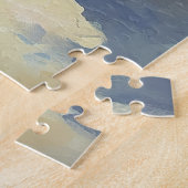 Airedale op strand, zomercadeau voor hondenliefheb legpuzzel (Zijkant)