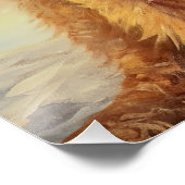 Airedale op strand, zomercadeau voor hondenliefheb perfect poster (Hoek)