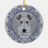 Airedale-ornament Keramisch Ornament (Voorkant)