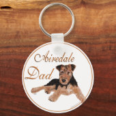 Airedale papa sleutelhanger (Voorkant)