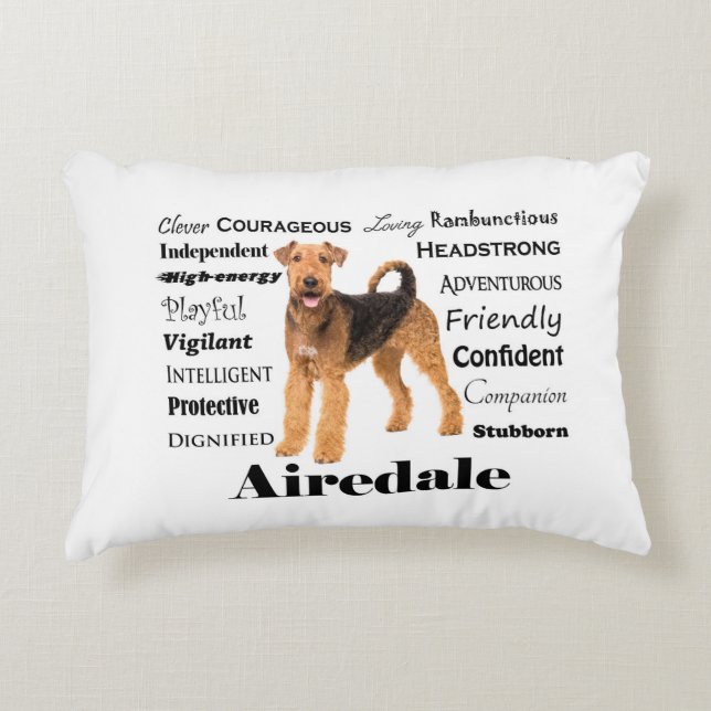 Airedale Pillow Accent Kussen (Voorkant)