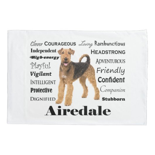 Airedale Pillowcase Kussensloop (Achterkant)