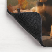 Airedale Puppy Autumn Delight Pompoen Muismat (Hoek)