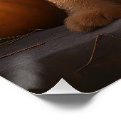 Airedale Puppy Herfst Delight Pompoen Perfect Poster (Hoek)