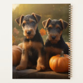 Airedale Puppy Herfst Delight Pompoen Planner (Achterkant)