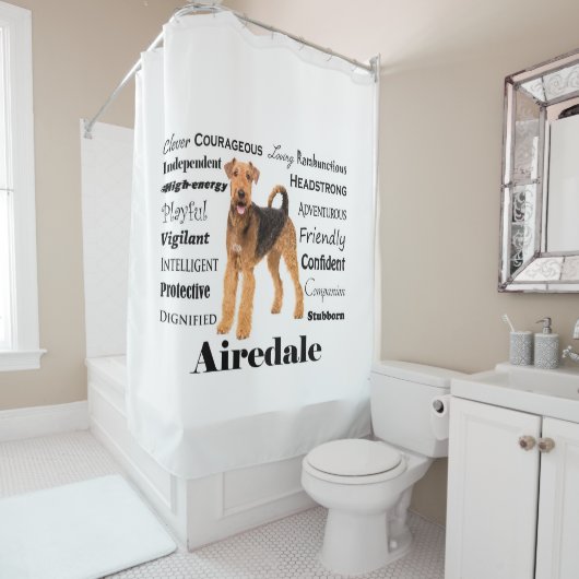 Airedale Shower Curtain Douchegordijn (In situ)