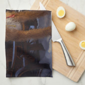 Airedale Snowy Sleigh Ride Kerst Decor Theedoek (Quarter Fold)