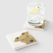 Airedale Stone Onderzetter (Zijkant)