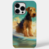 Airedale strand surfen schilderij Case-Mate iPhone case (Achterkant)