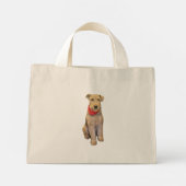 Airedale-tas Mini Tote Bag (Achterkant)