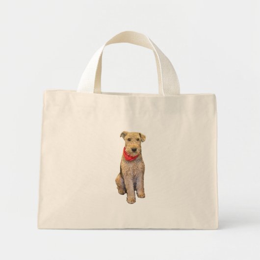 Airedale-tas Mini Tote Bag (Voorkant)