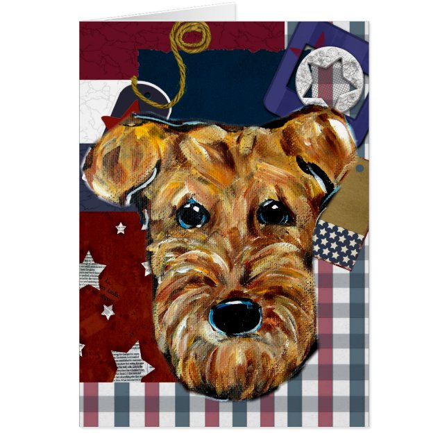 AIREDALE TERRIER (Voorkant)