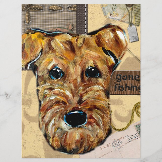 AIREDALE TERRIER (Voorkant)