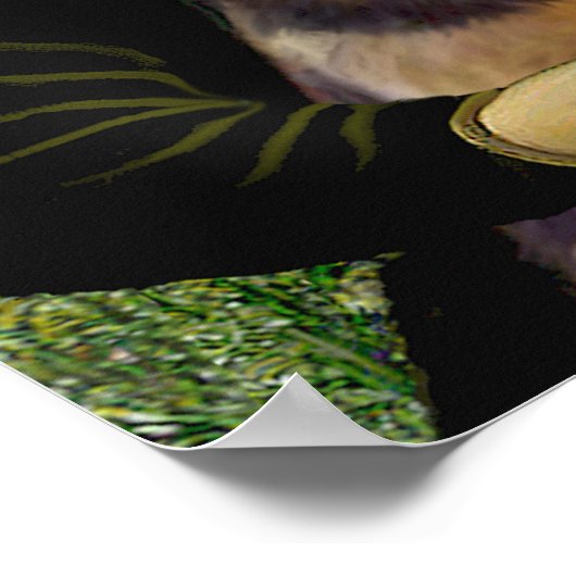 Airedale Terrier (#1) & Mona Lisa Poster (Hoek)