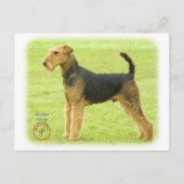 Airedale Terrier 8T092D-16 Briefkaart (Voorkant)