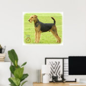 Airedale Terrier 8T092D-16 Poster (Thuiskantoor)