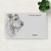 Airedale Terrier Abstract Art Hondennaam Post-it® Notes (Kantoor)