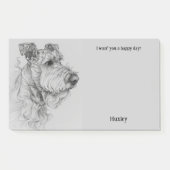 Airedale Terrier Abstract Art Hondennaam Post-it® Notes (Voorkant)