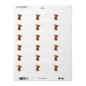 Airedale Terrier adreslabel Etiket (Full Sheet)