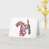 Airedale Terrier, Airedale Terrier Dekentje Kaart (Gele Bloem)