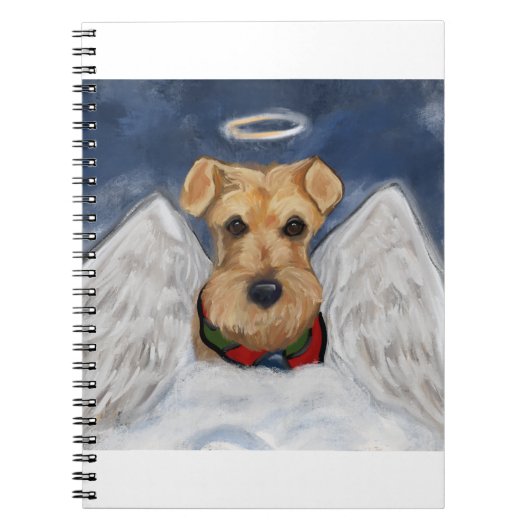 Airedale Terrier Angel Notitieboek (Voorkant)