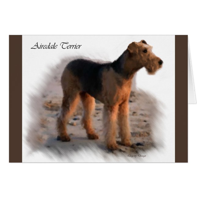 Airedale Terrier Art Gifts (Voorkant Horizontaal)