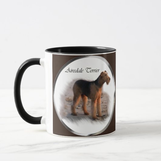 Airedale Terrier Art Gifts Mok (Links)