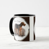 Airedale Terrier Art Gifts Mok (Voorkant links)