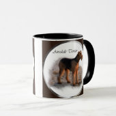 Airedale Terrier Art Gifts Mok (Voorkant rechts)