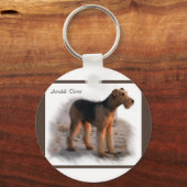 Airedale Terrier Art Gifts Sleutelhanger (Voorkant)