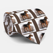 Airedale Terrier Art Gifts Stropdas (Opgerold)
