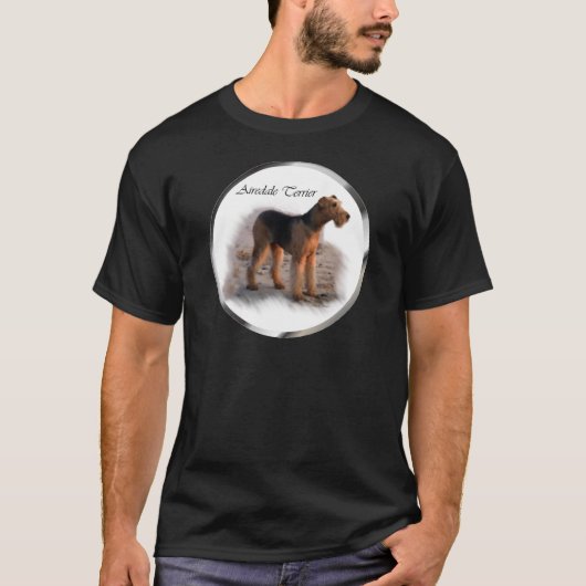 Airedale Terrier Art Gifts T-shirt (Voorkant)