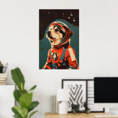 Airedale Terrier Astronaut Poster, Airedale Poster (Thuiskantoor)