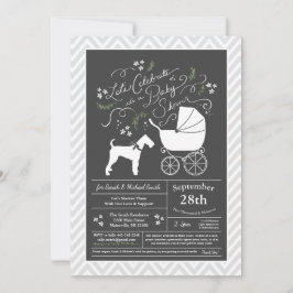 Airedale Terrier Baby shower Genderneutraal Kaart