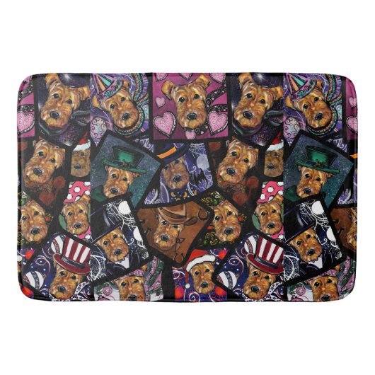 AIREDALE TERRIER BADMAT (Voorkant)