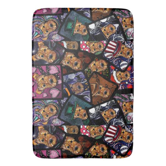 AIREDALE TERRIER BADMAT (Voorkant Verticaal)